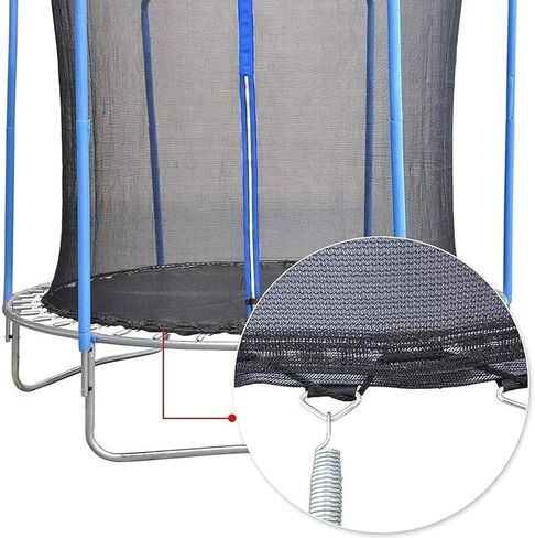 Trampoline Safety Net Replacement, 12FT UV Resistant Trampoline Enclosure Surround Netting with Zippers and Buckles, Fits Most Outdoor Garden Round Frames Trampolines Accessories in Saudi Arabia