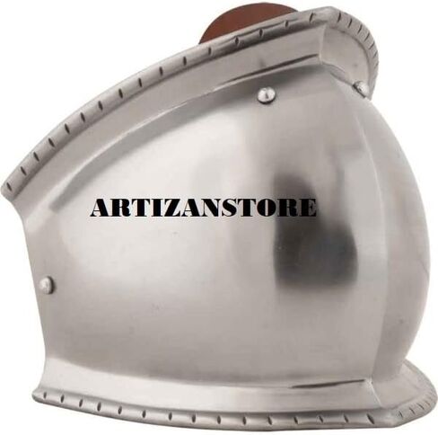 ARTIZANSTORE فرسان العصور الوسطى الكلاسيكية الصلب Poleyns الركبة رجال الشرطة درع SCA درع SCA القتال الفضة درع هالوين زي in Saudi Arabia
