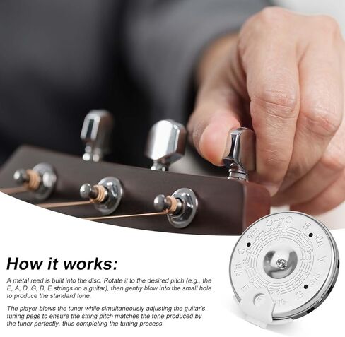 2pcs 13 Tone Pitch Pipe, High Sensitivity Chromatic C-C Scale Pitch Pipe Tuner Music Tuning Accessories for Guitar Bass Violin Cello Ukulele Singers & More in Saudi Arabia