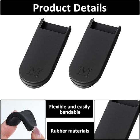 2Pcs Saxophone Thumb Rest, Black Silicone Sax Thumb Finger Cushion Pad Comfortable Saxophone Thumbs Finger Rest Pad Accessories for Tenor Baritone Saxophones in Saudi Arabia
