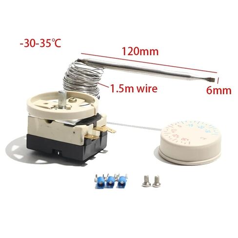 30-35C Temperature Control with Switch Stainless Steel Measuring Test Probe Thermostat Controller 3Pin 1.5M Wire 1Pcs in Saudi Arabia