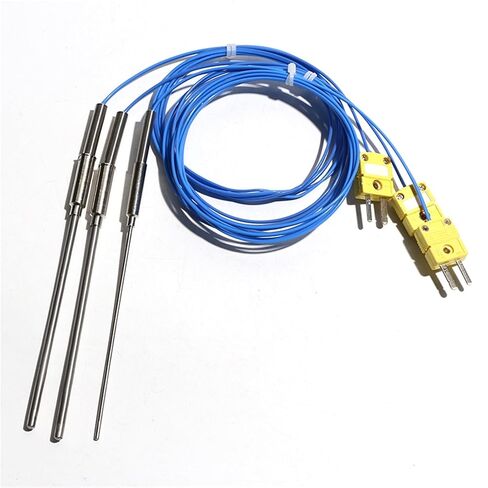 1Pcs Thermocouple Wire Length 3.0M Type K Armored Temperature Sensor Bendable Heating Probe WRNK-191(Probe x300mm) in Saudi Arabia