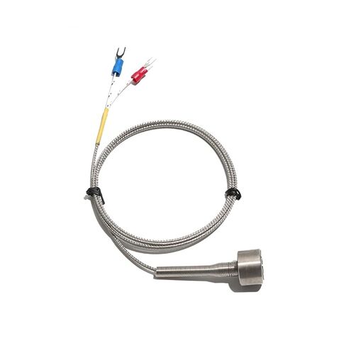 Type K Thermocouple PT100 1M 2M 3.0M Wire Stainless Steel Hammer Temperature Test Probe with Plugs 1Pcs(PT100,5M Cable Length) in Saudi Arabia