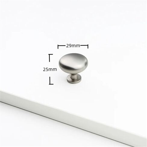Solid Cabine Zinc Alloy Furniture Handles Drawer Kitchen Door Hardware 1Pcs(RZ017-Brushed-Silver) in Saudi Arabia