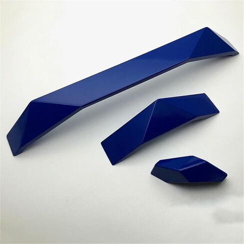 Simple Golden Gray Black Cabinet Door Drawer Pulls Cupboard Furniture Handles Hardware 1Pcs(Dumb Black 64mm) in Kuwait