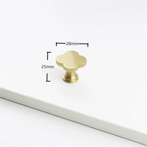 الصلبة النحاس محكم النحاس درج مقابض لقطع الأثاث خزانة باب الأجهزة 1 قطعة (014-Brass-D28mm) in Saudi Arabia
