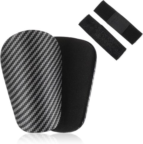 Mini Shin Guards Soccer, Sturdy Small Shin Pads with Adjustable Straps, 3.74x2.36in/9.5x6cm Comfortable Lightweight Mini Shinguards Protective Equipment for Youth Toddler Kids Boys Girls in Saudi Arabia
