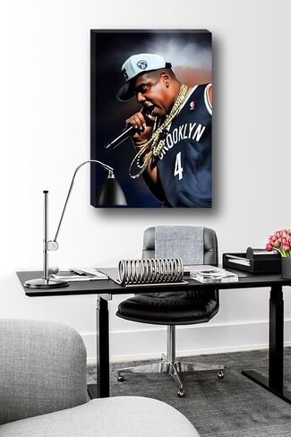 ARToholic Studios Jay-Z Poster Photo Painting Artwork Portrait on CANVAS Art in Saudi Arabia