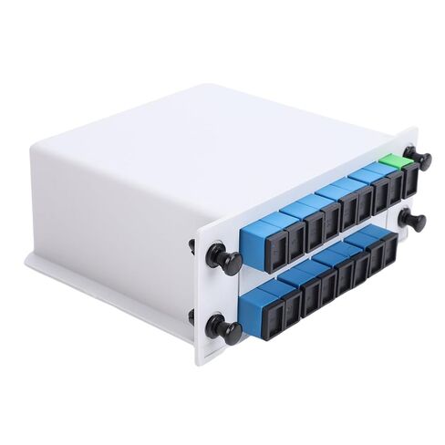 مقسم PLC، بطاقة كاسيت 1x16 SC UPC لإدخال مقسم الألياف الضوئية مع فقدان إدخال منخفض وموثوقية عالية، للأسلاك المنزلية وشبكة الألياف الضوئية المحلية in Kuwait