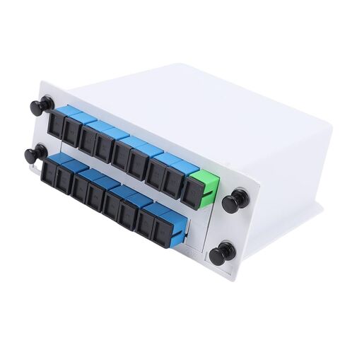 مقسم PLC، بطاقة كاسيت 1x16 SC UPC لإدخال مقسم الألياف الضوئية مع فقدان إدخال منخفض وموثوقية عالية، للأسلاك المنزلية وشبكة الألياف الضوئية المحلية in Kuwait