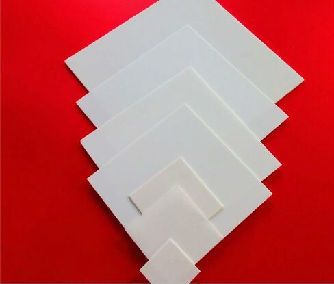 Alumina Ceramic Square Sheet, Alumina Ceramic Insulating Sheet White Multiple Sizes(15X55X1mm) in Saudi Arabia