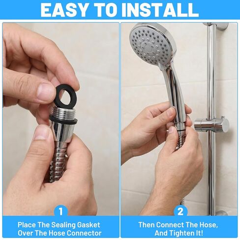 60 Pcs Shower Head Gasket,Rubber Sealing Gaskets Rings Shower Head Hose Washers O-Rings Leakproof Plumbing Seals for Faucet Garden Connector(1/2 Inch, 3/4 Inch,1 Inch) in Saudi Arabia