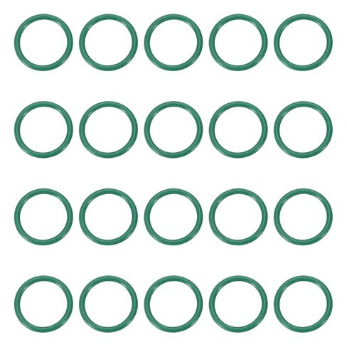 PATIKIL Fluorine Rubber O-Ring 14.5mm OD 11.5mm ID 1.5mm Width, 20Pcs Metric FKM Sealing Gasket Replacement for Seal Plumbing and Faucet Hose Machinery Plumbing Valves, Green in Saudi Arabia