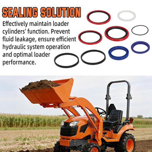 Seal Kit for Kubota Compact Tractor Loader LA1153S, LA1154A, LA1154S, LA1154E, LA1154SU - 7J417-64920 7J417-63400 in Saudi Arabia