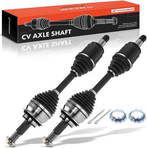 A-Premium Pair (2) Front CV Axle Shaft Assembly Compatible with Toyota 4Runner 2003-2020, FJ Cruiser 2007-2014, Tacoma 2005-2020 & Lexus GX460, GX470, with Heavy Duty Thermoplastic Outboard Boot in Kuwait