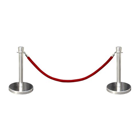 Custom Short Rope Queue Stanchion Barrier. Perfect for Car Show, Art Gallary, Museum or Luxury Item Exhibit. Showcase Without Taking Spotlights Away. VIP Crowd Control (Taper Mirror 72" WHT Velvet) in Saudi Arabia
