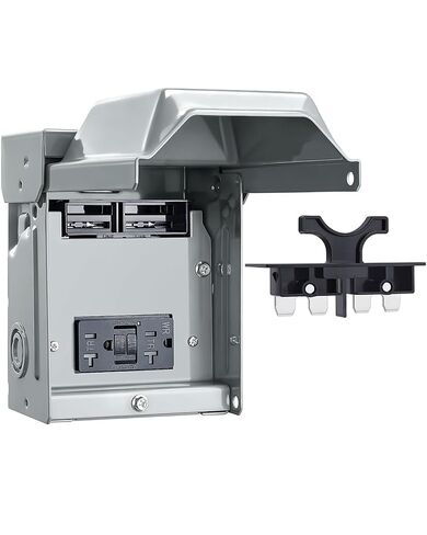 SURAIELEC 60 Amp Non-Fused AC Disconnect Box with Pull-Out Switch and GFCI Receptacle, for Mini Split, Home & Light Commercial HVAC Systems, ETL Listed, No fuses Required in Saudi Arabia