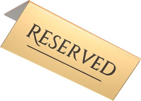 Reserved Table Name Cards Elegant Gold Acrylic Reserved Seating Signs for Weddings Anniversaries and Dinner Parties Identification for Guest Seating Management in Saudi Arabia
