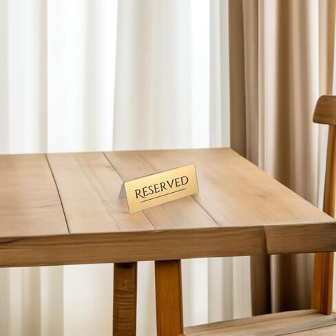Reserved Table Name Cards Elegant Gold Acrylic Reserved Seating Signs for Weddings Anniversaries and Dinner Parties Identification for Guest Seating Management in Saudi Arabia