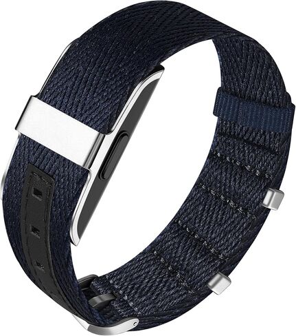 جلد نايلون متوافق مع استبدال حزام Hume، مشبك تثبيت قابل للتعديل وحلقة إغلاق من أجل الأمان، حزام قماشي رياضي خفيف الوزن لتتبع اللياقة البدنية من Hume Health Band للنساء والرجال in Kuwait