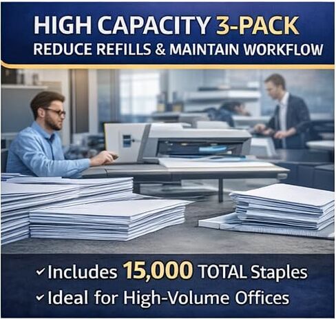 3-Pack 2400 Staples Replacement for Toshiba 2400 Staple 15,000 Pcs in Saudi Arabia