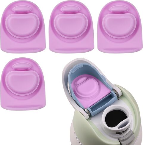 Joshey 4 Pack Rubber Seal Replacement Stopper, Compatible with Owala Freesip 24 oz 32 oz Bottle Spout Lid-Silicone Gasket Replacement Parts (Gray, Pink, Blue) in Saudi Arabia