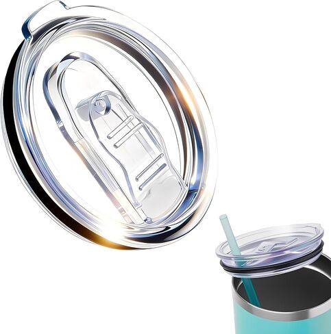 متوافق مع استبدال أغطية Swig، غطاء بديل مناسب لأكواب Swig12/18/22oz، غطاء شفاف ومنزلق مضاد للتدفق الزائد. in Kuwait