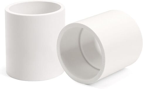 1 حزمة 3 بوصة الأبيض PVC الأنابيب اقتران، المقبس × المقبس، الجدول الزمني 40 موصلات الانزلاق الثقيلة لدعم حديقة DIY، نظام الرش (3 بوصة) in Kuwait