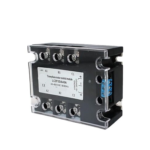 مرحل الحالة الصلبة ثلاثي الطور للتحكم الأمامي والخلفي بمحرك DC Stater 10A 25A 40A 60A 80A 10-30VDC 40-480VAC DA(80A) in Kuwait