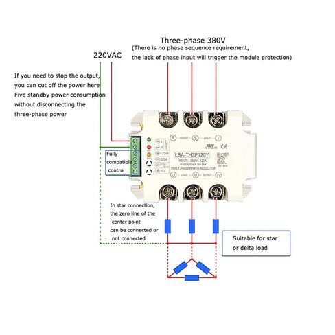 Only Module Three-Phase Voltage Regulating Power Regulator Thyristor Solid State Relay Dimming 15A-200A(35A (8KW)) in Saudi Arabia