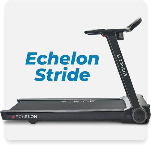 Echelon Stride Treadmill , Smart Foldable, 300 Lb Capacity, Motorized Incline, Comfortable Air Cushioning Deck , Elevate Home Workouts, Easy Storage, USB Charging Port + 30-Day Free Membership in Kuwait