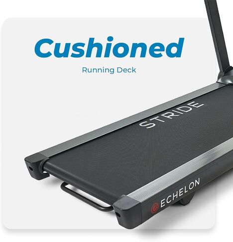 Echelon Stride Treadmill , Smart Foldable, 300 Lb Capacity, Motorized Incline, Comfortable Air Cushioning Deck , Elevate Home Workouts, Easy Storage, USB Charging Port + 30-Day Free Membership in Kuwait