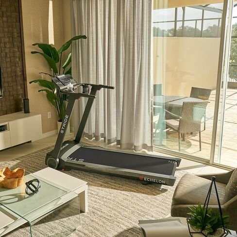 Echelon Stride Treadmill , Smart Foldable, 300 Lb Capacity, Motorized Incline, Comfortable Air Cushioning Deck , Elevate Home Workouts, Easy Storage, USB Charging Port + 30-Day Free Membership in Kuwait