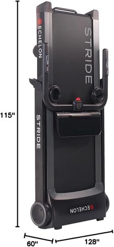 Echelon Stride Treadmill , Smart Foldable, 300 Lb Capacity, Motorized Incline, Comfortable Air Cushioning Deck , Elevate Home Workouts, Easy Storage, USB Charging Port + 30-Day Free Membership in Kuwait