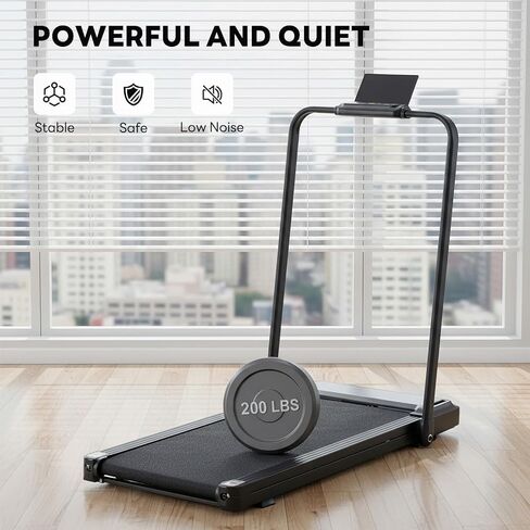 NEWBULIG وسادة المشي تحت المكتب، حلقة مفرغة كهربائية محمولة مدمجة للمشي مع جهاز تحكم عن بعد للمكتب المنزلي، آلة لياقة بدنية هادئة in Kuwait