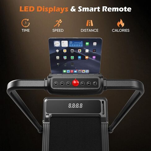 NEWBULIG وسادة المشي تحت المكتب، حلقة مفرغة كهربائية محمولة مدمجة للمشي مع جهاز تحكم عن بعد للمكتب المنزلي، آلة لياقة بدنية هادئة in Kuwait