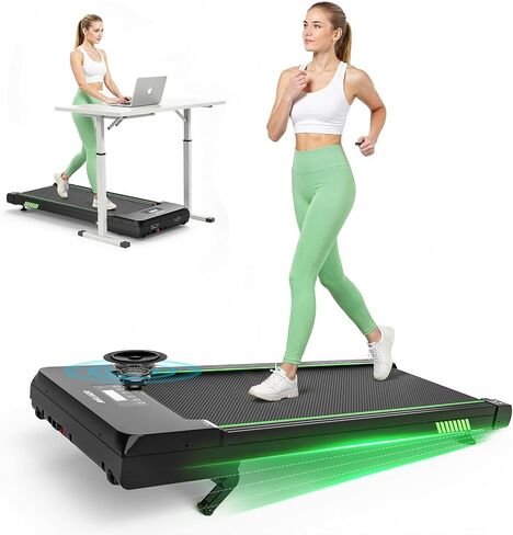 وسادة المشي Akluer مع انحدار تلقائي بنسبة 12%، أجهزة مشي تحت المكتب للمنزل والمكتب، وسادة مشي محمولة هادئة بقوة 2.5 حصان مع تطبيق ذكي وطرق ذات مناظر خلابة ومكبر صوت بلوتوث للمشي لمسافات طويلة في المنزل in Kuwait