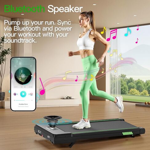 وسادة المشي Akluer مع انحدار تلقائي بنسبة 12%، أجهزة مشي تحت المكتب للمنزل والمكتب، وسادة مشي محمولة هادئة بقوة 2.5 حصان مع تطبيق ذكي وطرق ذات مناظر خلابة ومكبر صوت بلوتوث للمشي لمسافات طويلة في المنزل in Kuwait