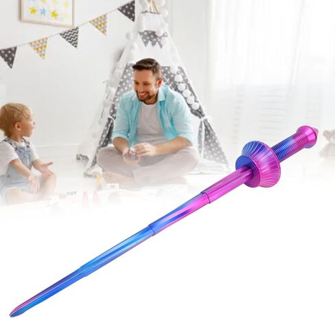 Pongnas Portable Spiral Retractable Telescopic Sword, 3D Printing, Lightweight, Fun to Play, Space Saving Retractable Sword Toy for Stress Relief (Gradient) in Saudi Arabia