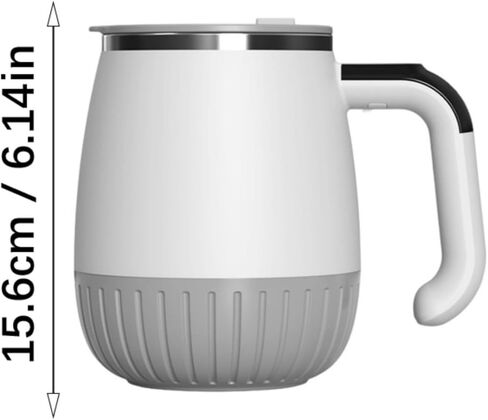 Automatic Drink Mixer with 200mAh Battery Cup Stainless Steel Food Grade Temperature Display Stirring Mug Intelligent Stirring Travel Mug for Hot/Cold Drink in Saudi Arabia