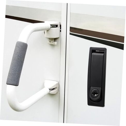 Ciieeo 2-Pack Key Locking Compression Latches Hand Operated Zinc Alloy Door Locks for Cabinets Sturdy Compression Latches with Key for Security in Saudi Arabia