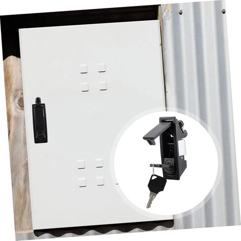 Ciieeo 2-Pack Key Locking Compression Latches Hand Operated Zinc Alloy Door Locks for Cabinets Sturdy Compression Latches with Key for Security in Saudi Arabia