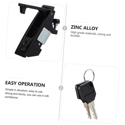 Ciieeo 2-Pack Key Locking Compression Latches Hand Operated Zinc Alloy Door Locks for Cabinets Sturdy Compression Latches with Key for Security in Saudi Arabia