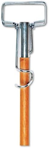 Spring Grip Metal Head Mop Handle for Most Mop Heads, 60in Wood Handle - one mop Handle. in Kuwait