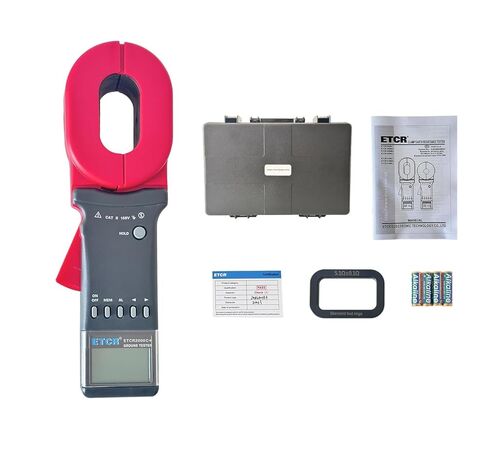 ETCR2000C+ Digital Clamp Ground Earth Resistance Meter Tester 0.01-1200Ω, 0.00mA-20.0A, Clamp Size 65mm×32mm in Kuwait
