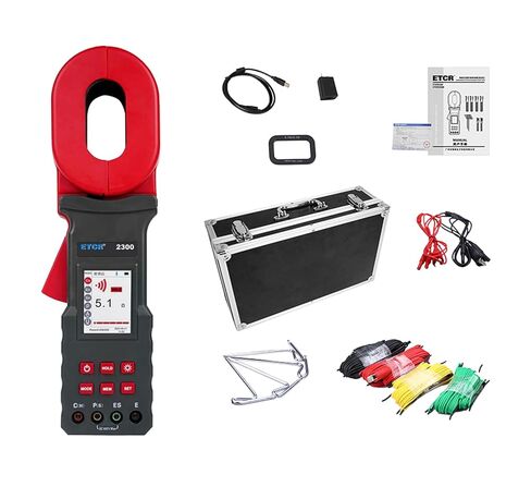 ETCR2300 مقياس مقاومة الأرض جهاز اختبار مقاومة الأرض نوع كومة الأرض المشبك جهاز اختبار مقاومة الأرض حلقة مقاومة مقاومة التربة جهد الأرض جهاز اختبار تيار الأرض (ETCR2300) in Saudi Arabia