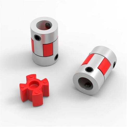 XB D14L22 Two Jaws Coupler Aluminium Plum Flexible Shaft Motor Connector 3/3.17/4/5/6/6.35/8mm 1Pcs(7mm to 7mm) in Saudi Arabia