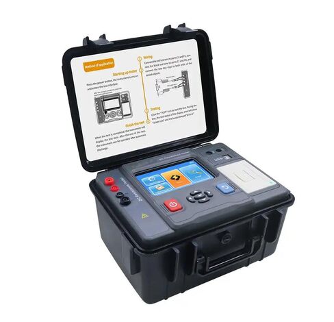 Transformer DC Winding Resistance Meter Transformer Testing Equipment with Resistance Range 10.0uΩ-1000.0KΩ Resolution 0.1 UΩ Data Lookup Function Test Current 20A、10A、5A、1A、0.1A、10mA、1mA in Saudi Arabia