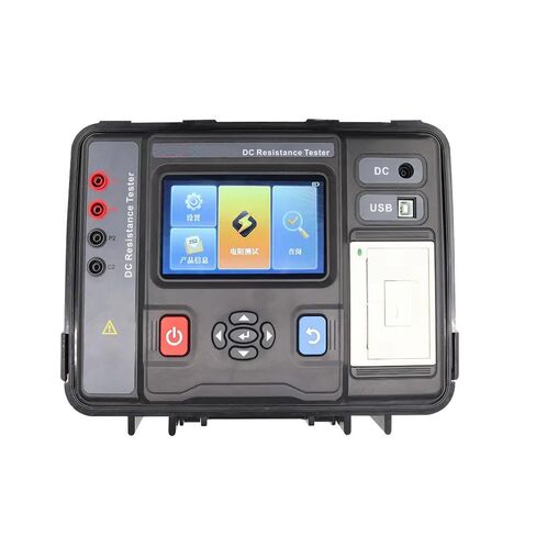 Transformer DC Winding Resistance Meter Transformer Testing Equipment with Resistance Range 10.0uΩ-1000.0KΩ Resolution 0.1 UΩ Data Lookup Function Test Current 20A、10A、5A、1A、0.1A、10mA、1mA in Saudi Arabia