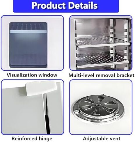 فرن تجفيف المختبر الرقمي سعة 40 لتر، فرن تسخين وتجفيف مزود بمقياس للضغط، وحدة تحكم رقمية، بطانة مجلفنة للاستخدام الصناعي والمعملي، فعال وموثوق in Kuwait